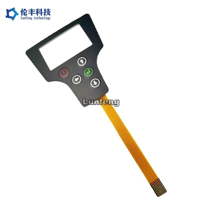 İyi bir fiyat. 0.15mm PET F150 1.0mm Zif End ile Özelleştirilmiş FPC Membrane Switch çevrimiçi