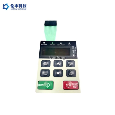 İyi bir fiyat. Siyah LCD Pencere Dokunsal LED Membrane Switch Mat Görünüm çevrimiçi