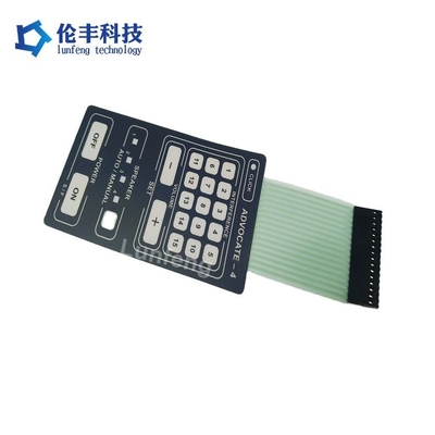 İyi bir fiyat. Ev Aletleri için Düz PET Membran Anahtar Beyaz/Kırmızı/Yeşil/Mavi LED Endüstriyel Sınıf çevrimiçi