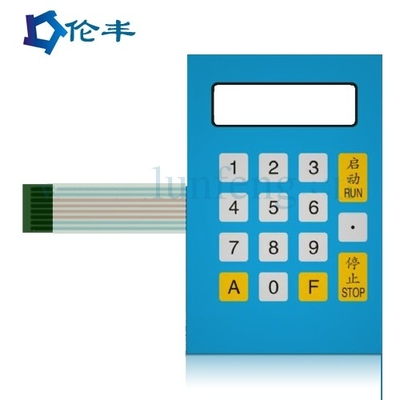 İyi bir fiyat. Düz Tuşlar Suya Dayanıklı Membran Tuş Takımı PET Metal Dome Membrane Switch çevrimiçi
