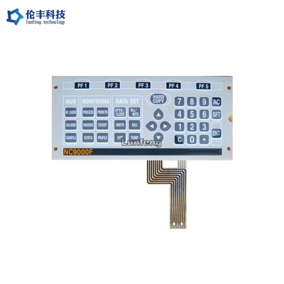 Poly Membrane Switch Klavye Özel Yapılmış 3M9448 Arka Yapıştırıcı