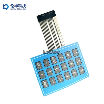 İyi bir fiyat. 3M9448 Yapışkanlı Düz ​​Özel Membrane Switch Mekanik Klavye çevrimiçi