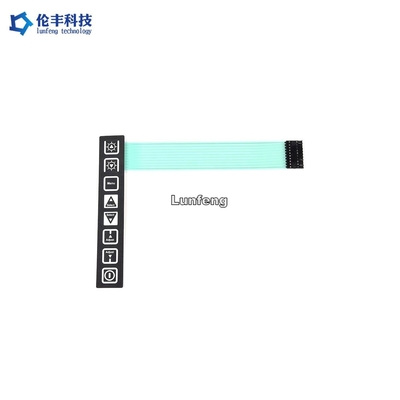 Pantone Düz Düğmeli Dokunmatik Kontrol Paneli Pantone Membran