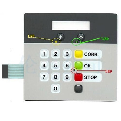 İyi bir fiyat. LED IP65 Koruma Seviyeli PET Beyaz Membran Tuş Takımı çevrimiçi