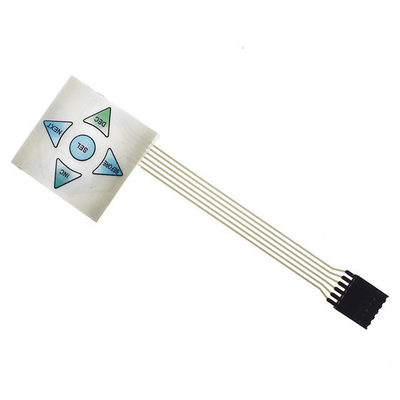 2.54mm Pitch ve IP65 Koruma Seviyesi ile özelleştirilmiş PMMA LED Membran Klavye