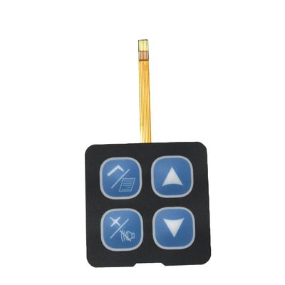 İyi bir fiyat. Turuncu LED Renkli PET Devreli Dokunmatik Düz Membran Değiştiricisi Esnek ve IP65 Giriş Koruması çevrimiçi