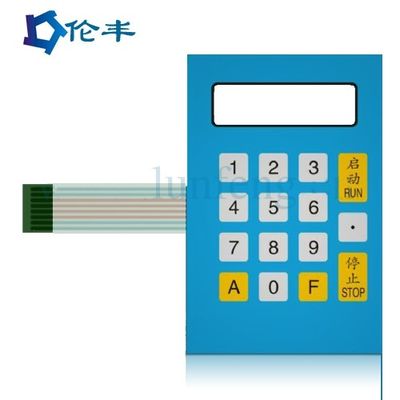 Düz Tuşlar Suya Dayanıklı Membran Tuş Takımı PET Metal Dome Membrane Switch