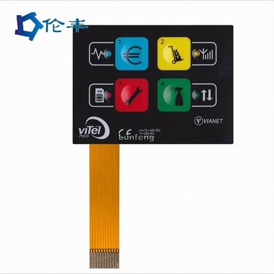 Good price PET F150 FPC Membran Switch Panel Kabartmalı Düğme LED'leri çevrimiçi